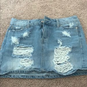 jean skirt
